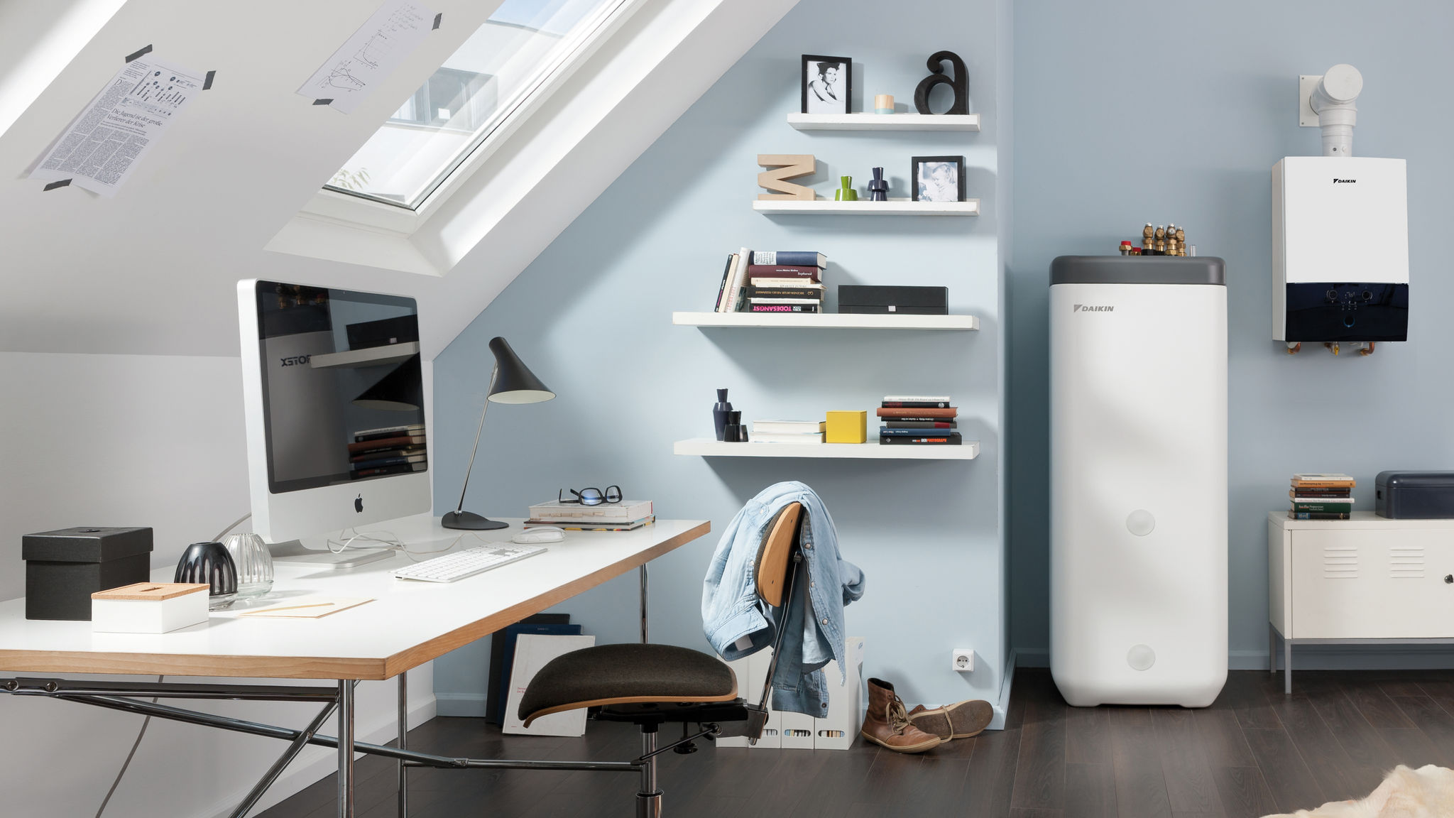 Бойлер за гореща вода на Daikin, интегриран в общежитие