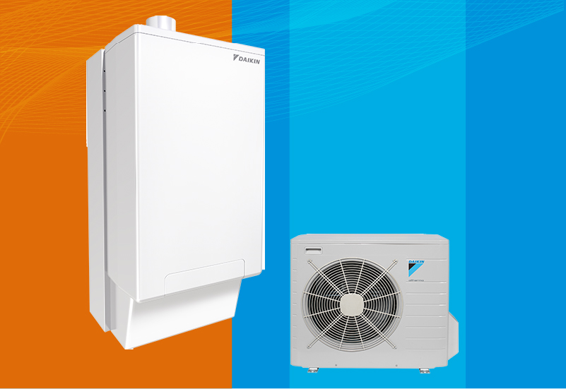 Daikin Altherma R Hybrid хибридна термопомпа за стенен монтаж и външно тяло
